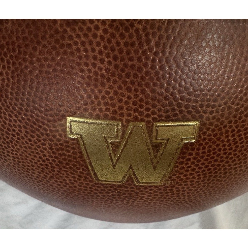Nike Vapor One University of Washington Huskies Game Issued Football Gold W Rare - Picture 9 of 9